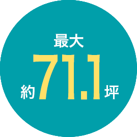 土地平均35坪以上