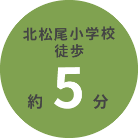 北松尾小学校　徒歩約5分