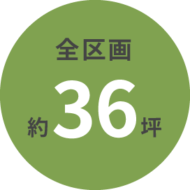 全区画　約36坪