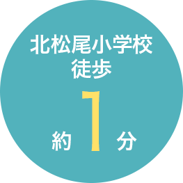 北松尾小学校　徒歩約1分