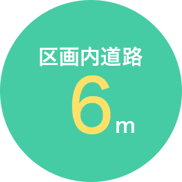 区画内道路　６ｍ