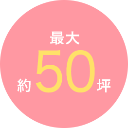 最大　約５０坪