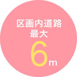 区画内道路　最大６ｍ