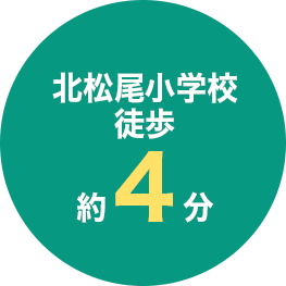 北松尾小学校 徒歩約4分